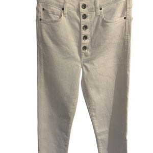 Splendid high waisted straight legged crop Jean size 27